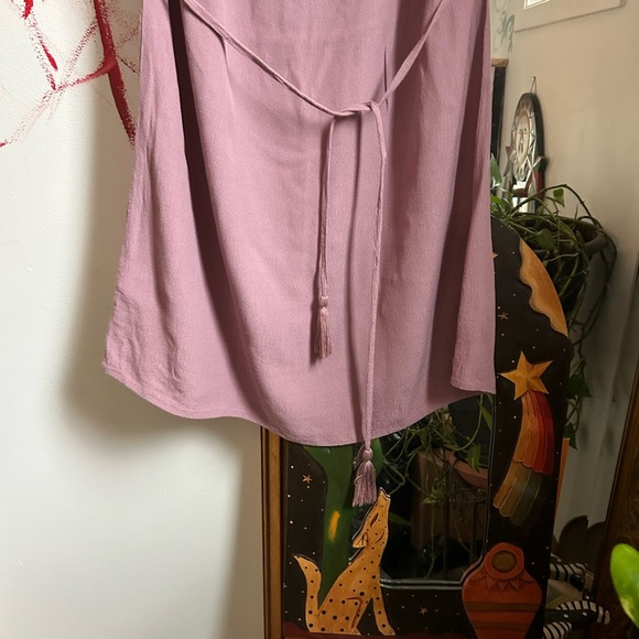 Lush Lavender Women's Top with Tie Detail Size S - Picture 3 of 16